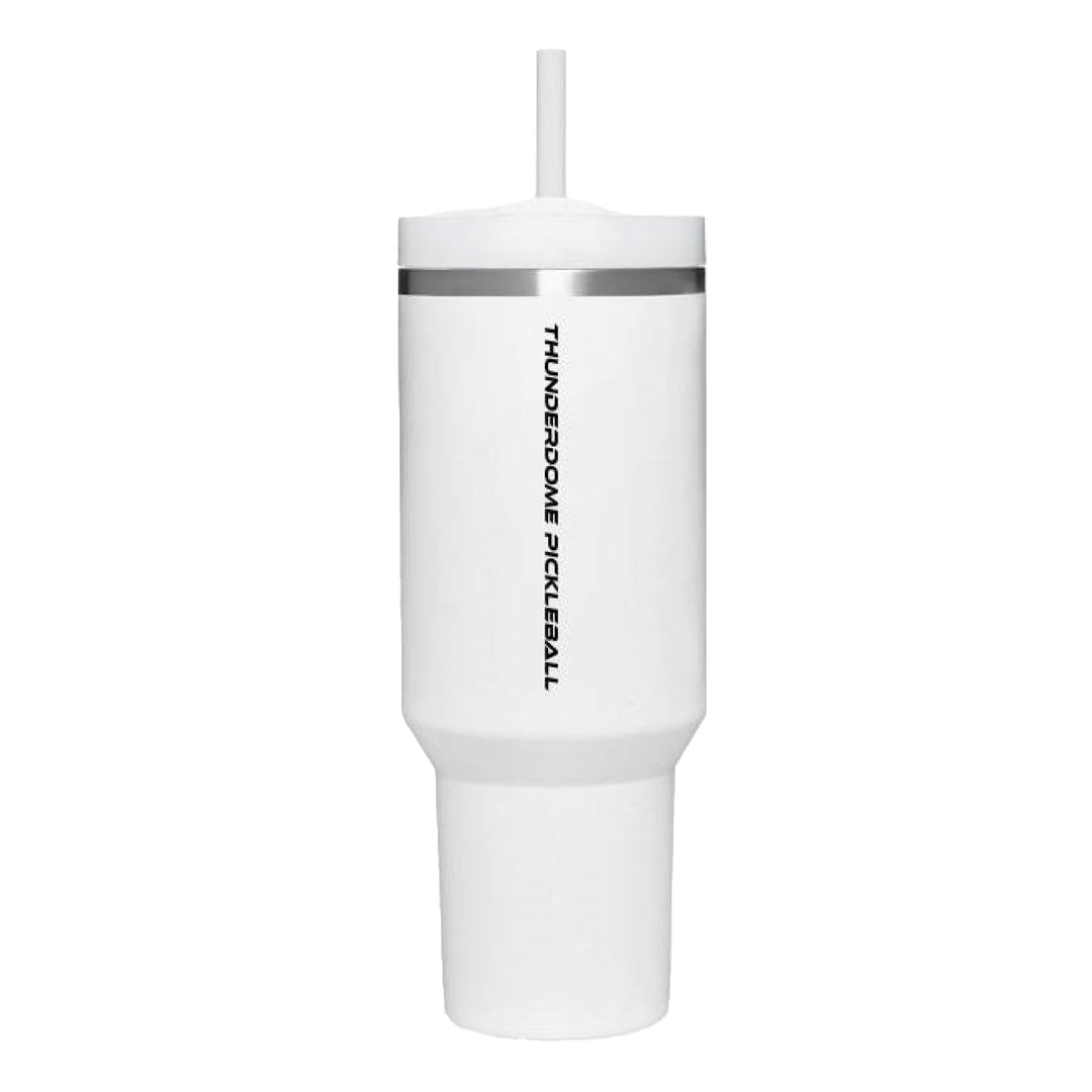 40oz White Thunderdome Pickleball Tumbler